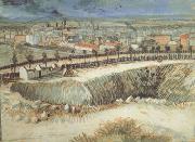 Vincent Van Gogh Outskirts of Paris near Montmartre (nn04) oil painting artist